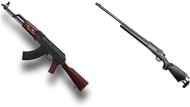 The AKM+M24 gun combo (Image via PUBG Fandom)
